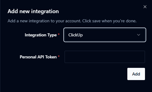 ClickUp Integration