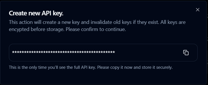 Copy New Key