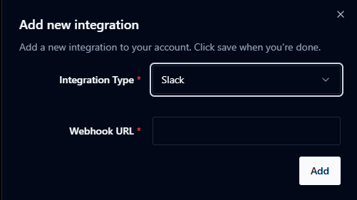 Slack Integration